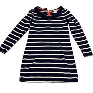 Boden Womens' Alice Navy Blue White Striped Long Sleeve Dress